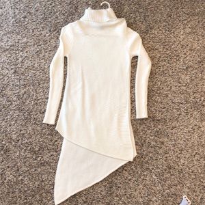 Express cream turtleneck sweater
